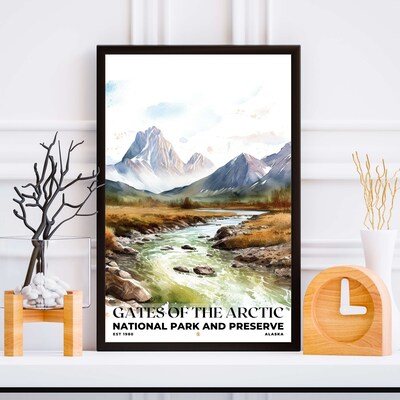 Gates of the Arctic National Park and Preserve Poster, Travel Art, Office Poster, Home Decor | S4 - image5